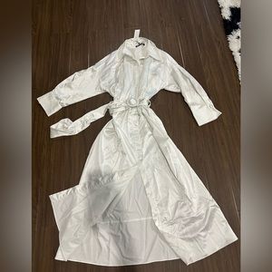 Zara satin effect belted dress